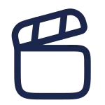 Clapperboard Open SVG Icon